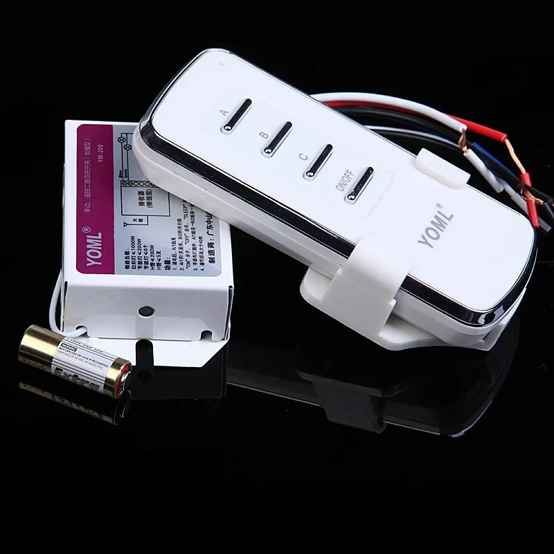 3 канала ВКЛ/ВЫКЛ 220 в беспроводной пульт дистанционного управления