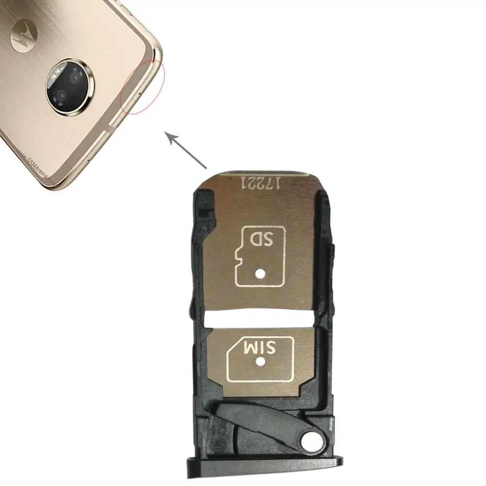 Лоток для SIM-карты гнездо держатель адаптеры замена Motorola Moto Z2 Force лоток + Micro