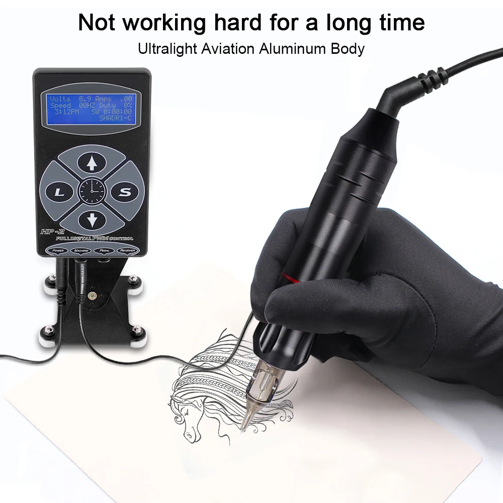 Татуировки Ротари Машина с цифровым татуировки Мощность пму машина для удаления