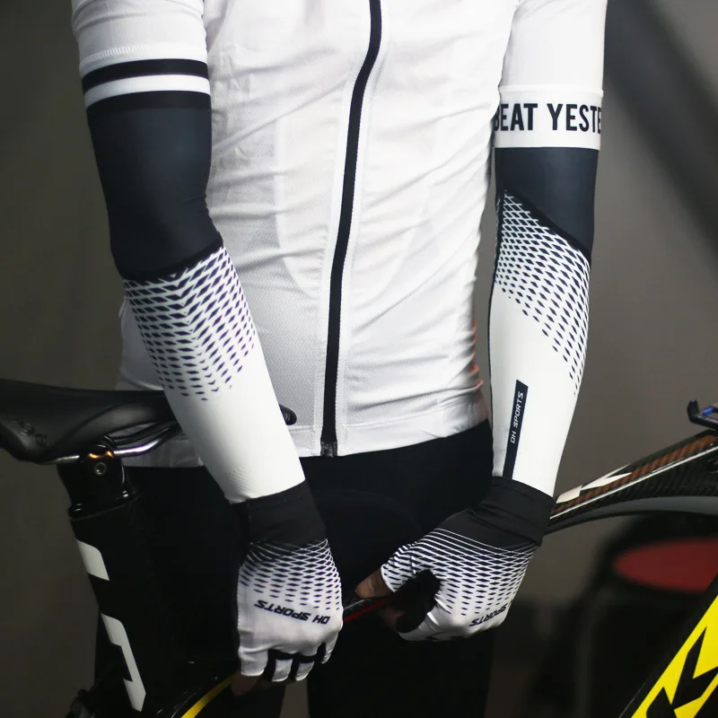 Велосипедные солнцезащитные рукава с защитой от УФ лучей шелковые тканевые для