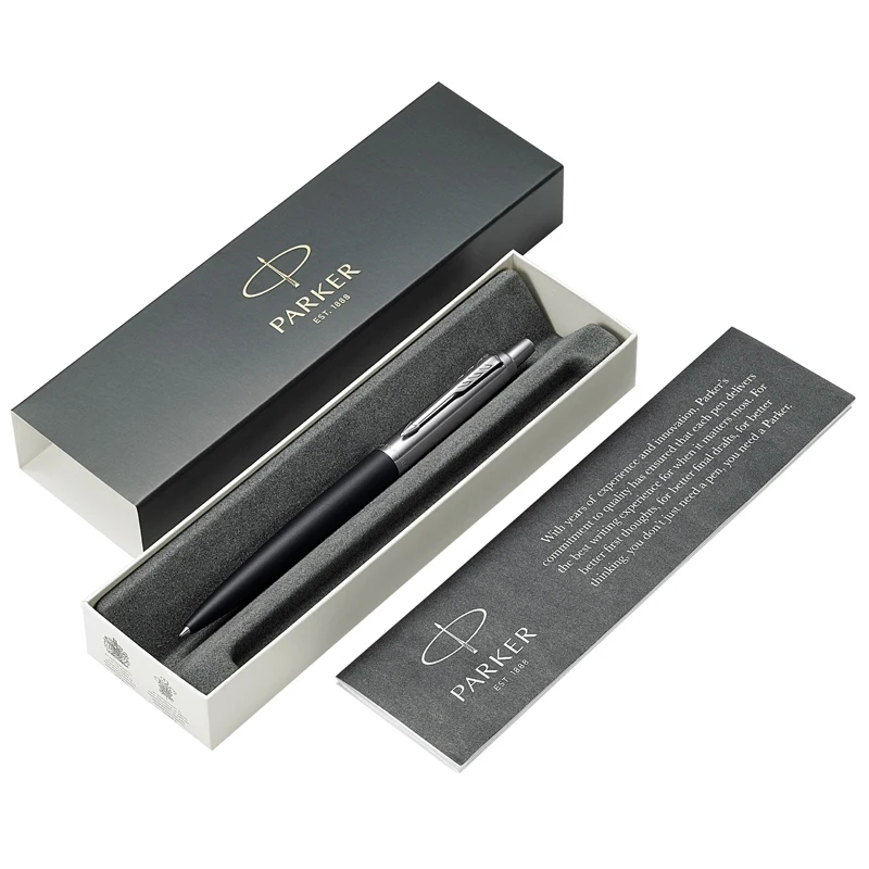 Ручка шариковая Parker &quotJotter XL Black CT" синяя 1 0мм кнопочн. в подарочной упаковке |