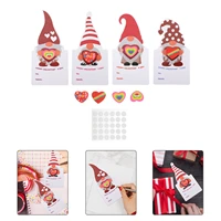 1 set gnome shaped valentine cards gnome greeting cards fun valentine day exchange cards