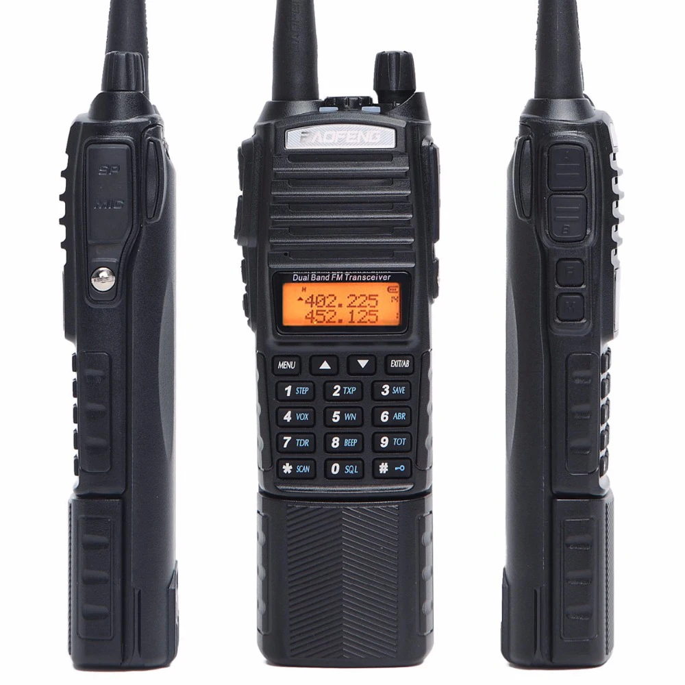 Baofeng UV-82 Plus Walkie Talkie 8W Powerful 3800 mAh Battery DC Connector UV82 Dual PTT Band two way radio 771 tactical Antenna | Мобильные