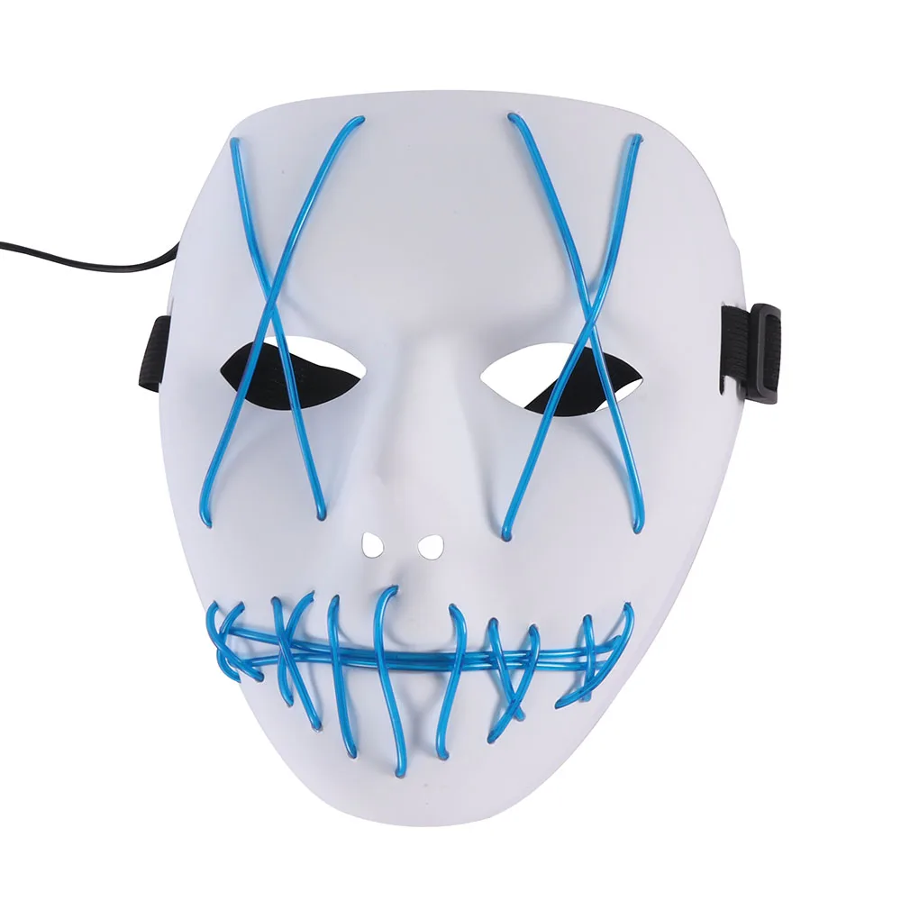 Портативный ПВХ Хэллоуин Косплей Костюм низкое энергопотребление светящаяся