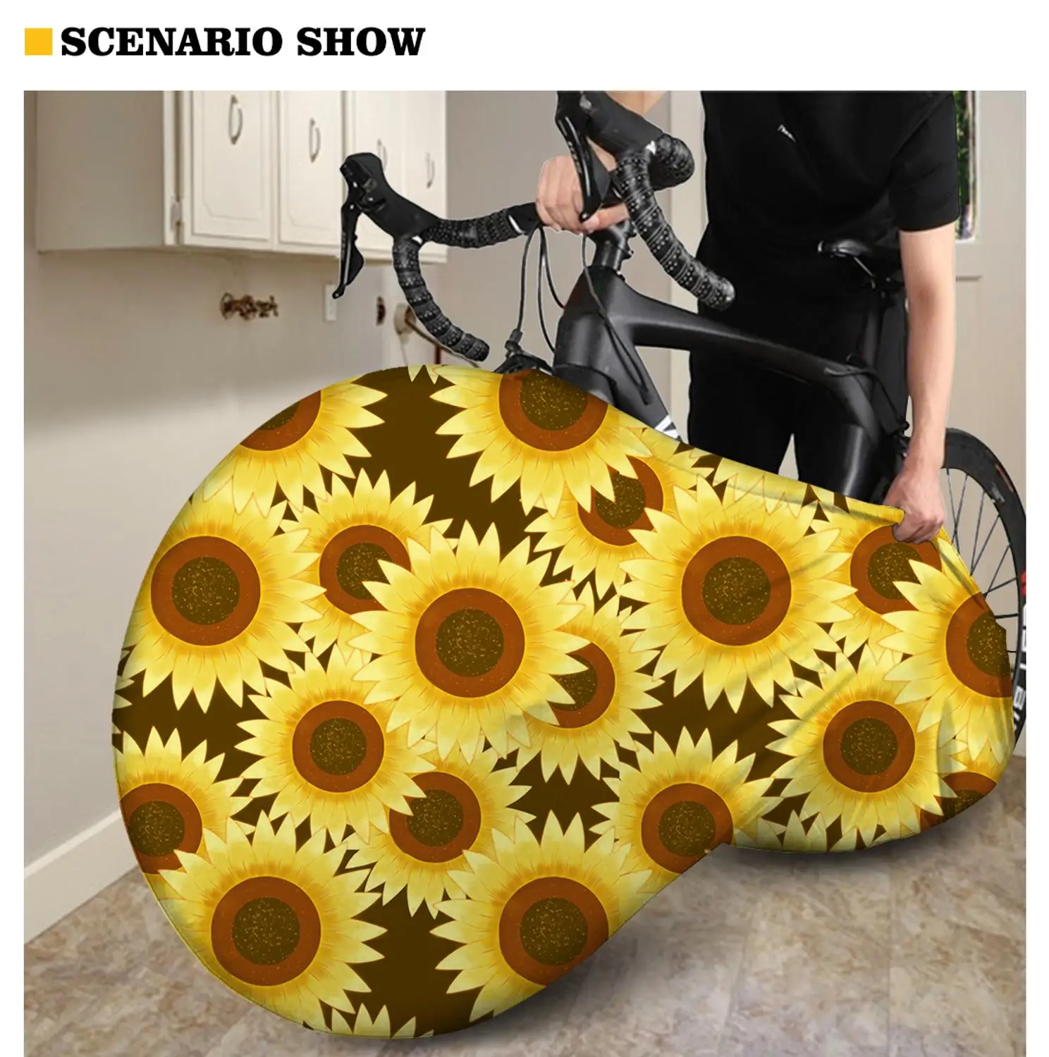 

INSTANTARTS Bike Solar System Paintings Bike Protector Wheel Gear Recycleable Bicycle Wheel Cover for Kids Bike-Accessories Hot
