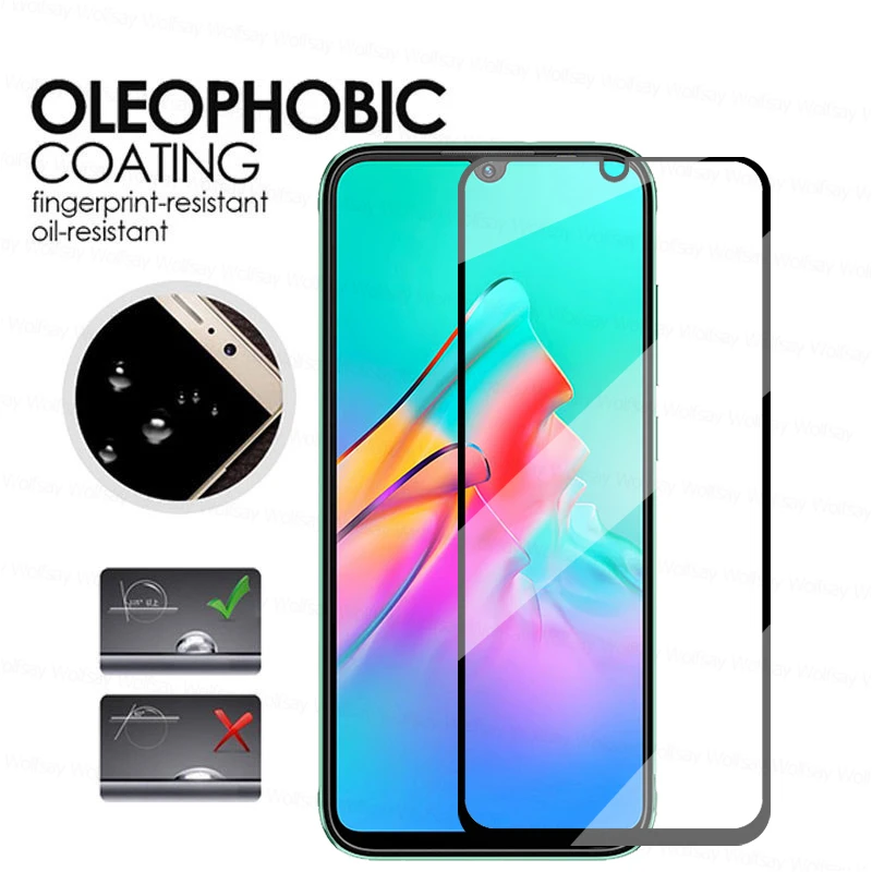 Pegamento total de vidrio templado para Infinix Smart HD 2021, Protector de pantalla para Infinix Smart HD 2021, pel&iacute;cula protectora para Smart HD 2021-1