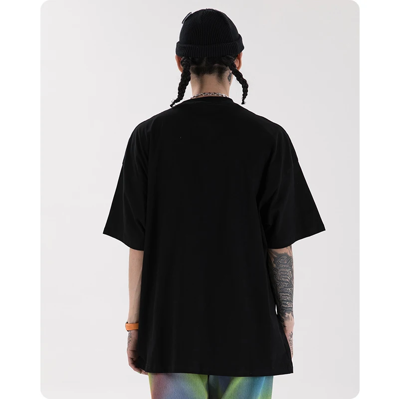 

Fun cartoon printing T-shirt oversized loose women Men's clothes Harajuku Hiphop streetwear High street Gothic tee fashion top