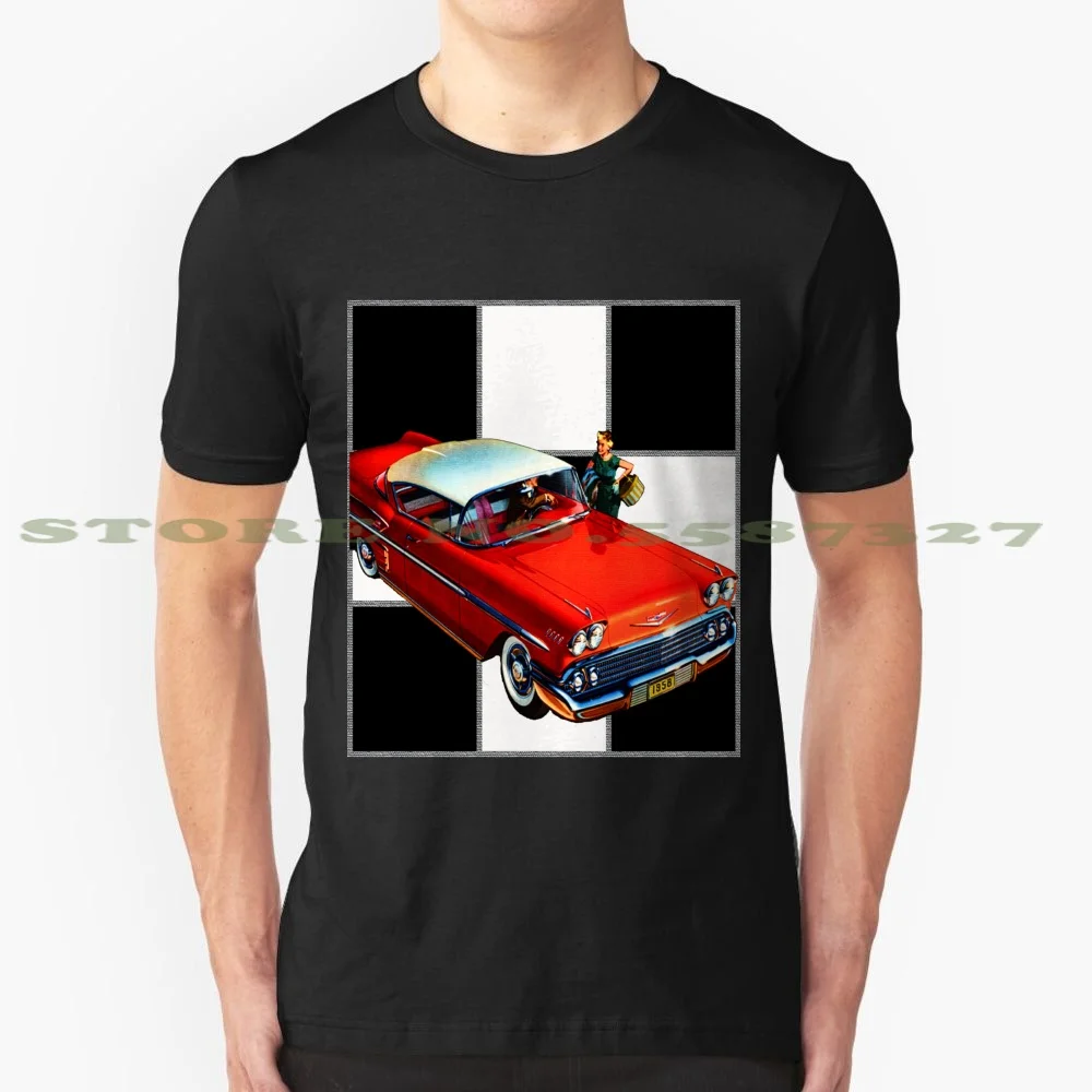 

1958 оригинальная забавная футболка Chevrolet Graphic, лидер продаж 1958, Chevy 1958, Chevrolet, модные автомобили, классические автомобили, винтажная