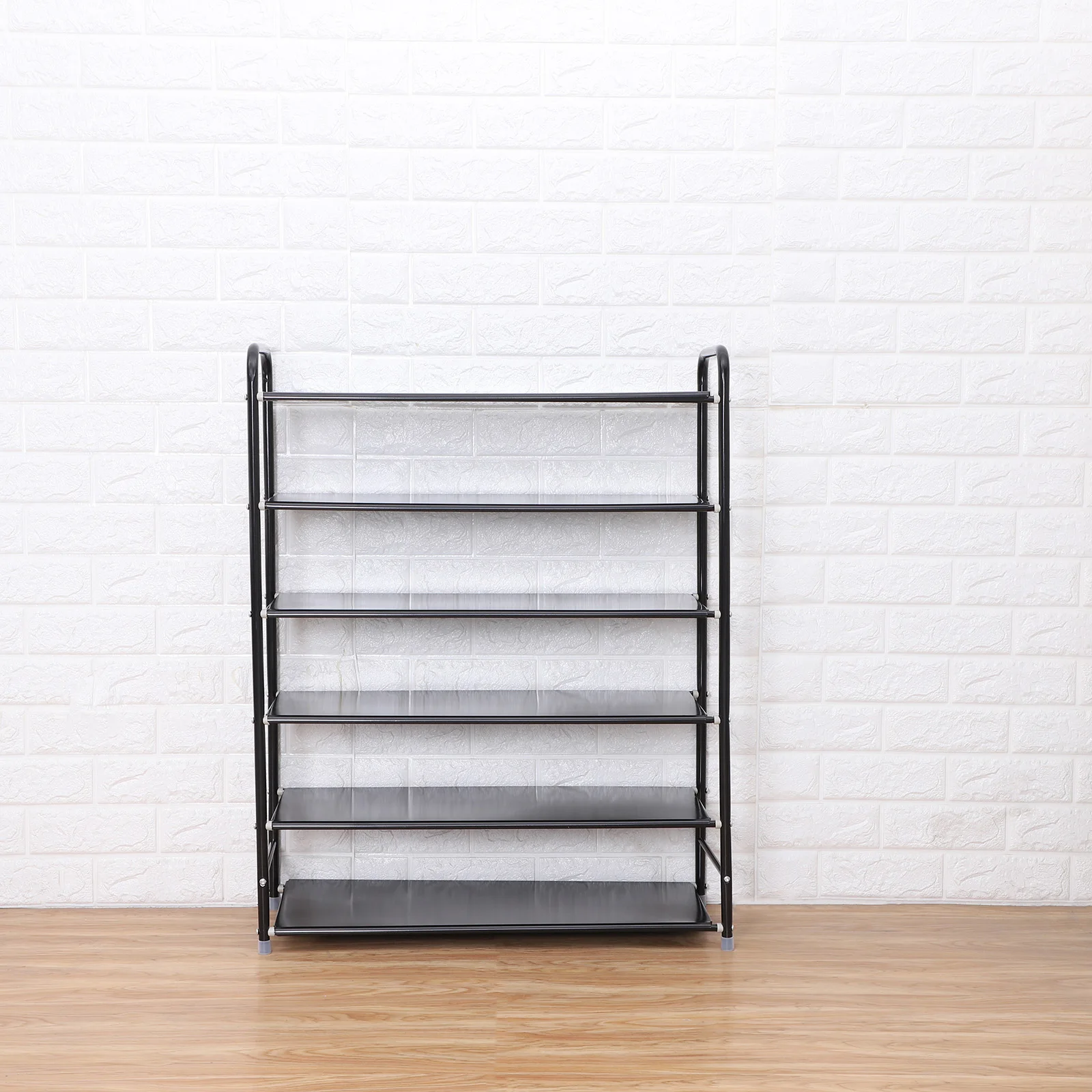 Стеллаж-органайзер для обуви CellDeal 6 уровней с ручкой чёрный современный домашний