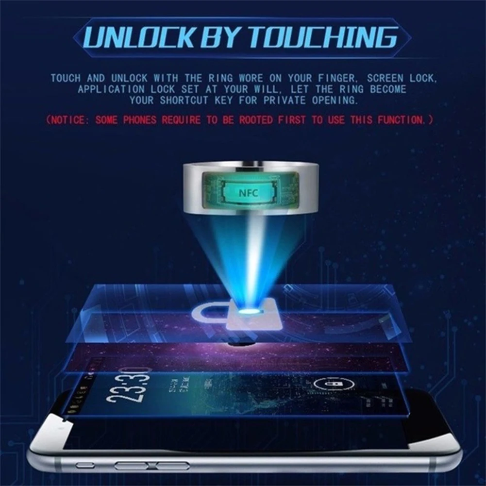Waterproof Multifunctional NFC Intelligent Digital Smart Ring for Android Window | Электроника