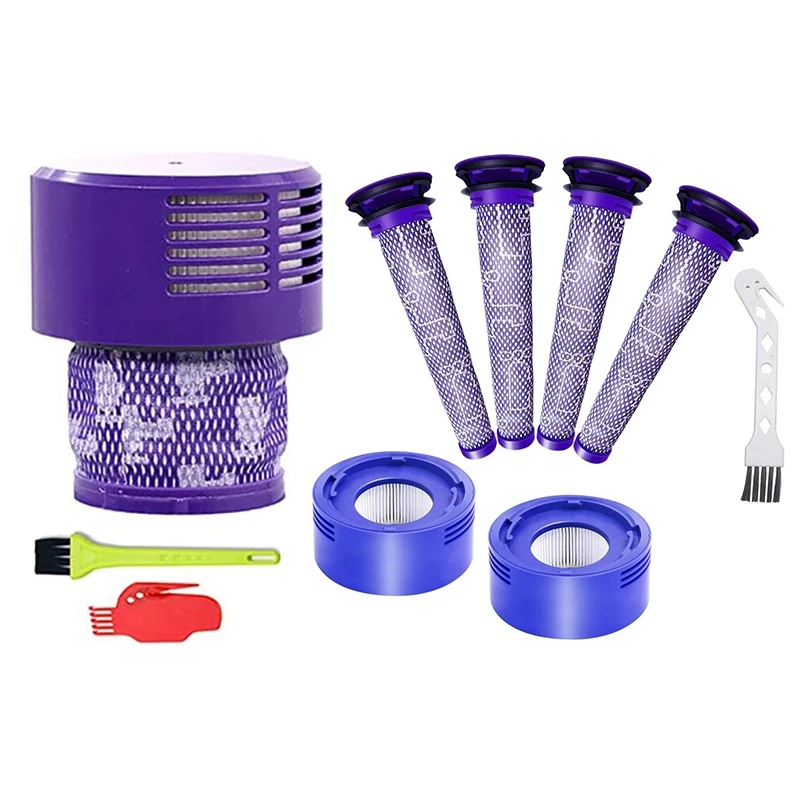 

Акция! 3 упаковки, фильтры для Dyson Cyclone V10, SV12 и Dyson V8, V7 2 HEPA Post Filter 4 Pre Filter