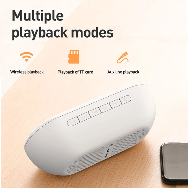 IG-портативный Bluetooth динамик с будильником беспроводной громкий музыка объемный