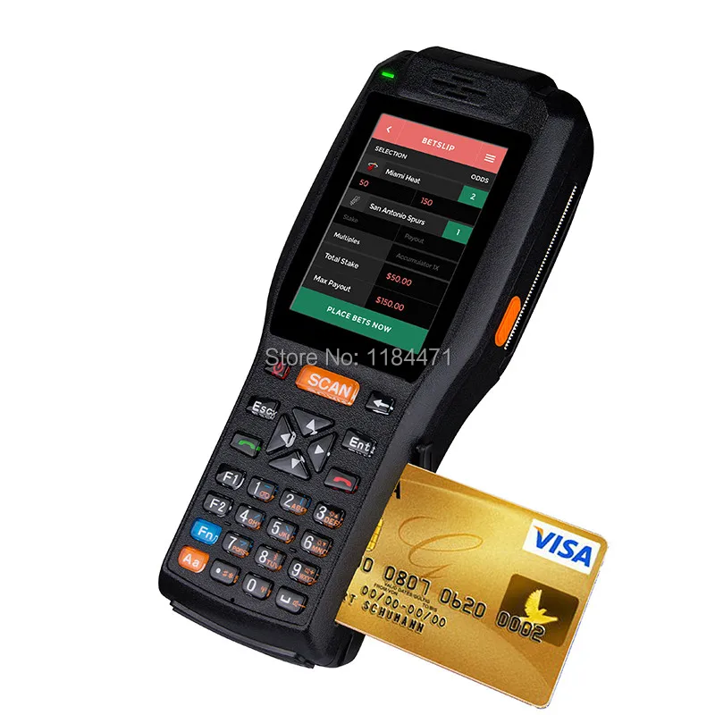 902 МГц 928 865 868 UHF RFID считыватель на большие расстояния 4G ручной КПК промышленный