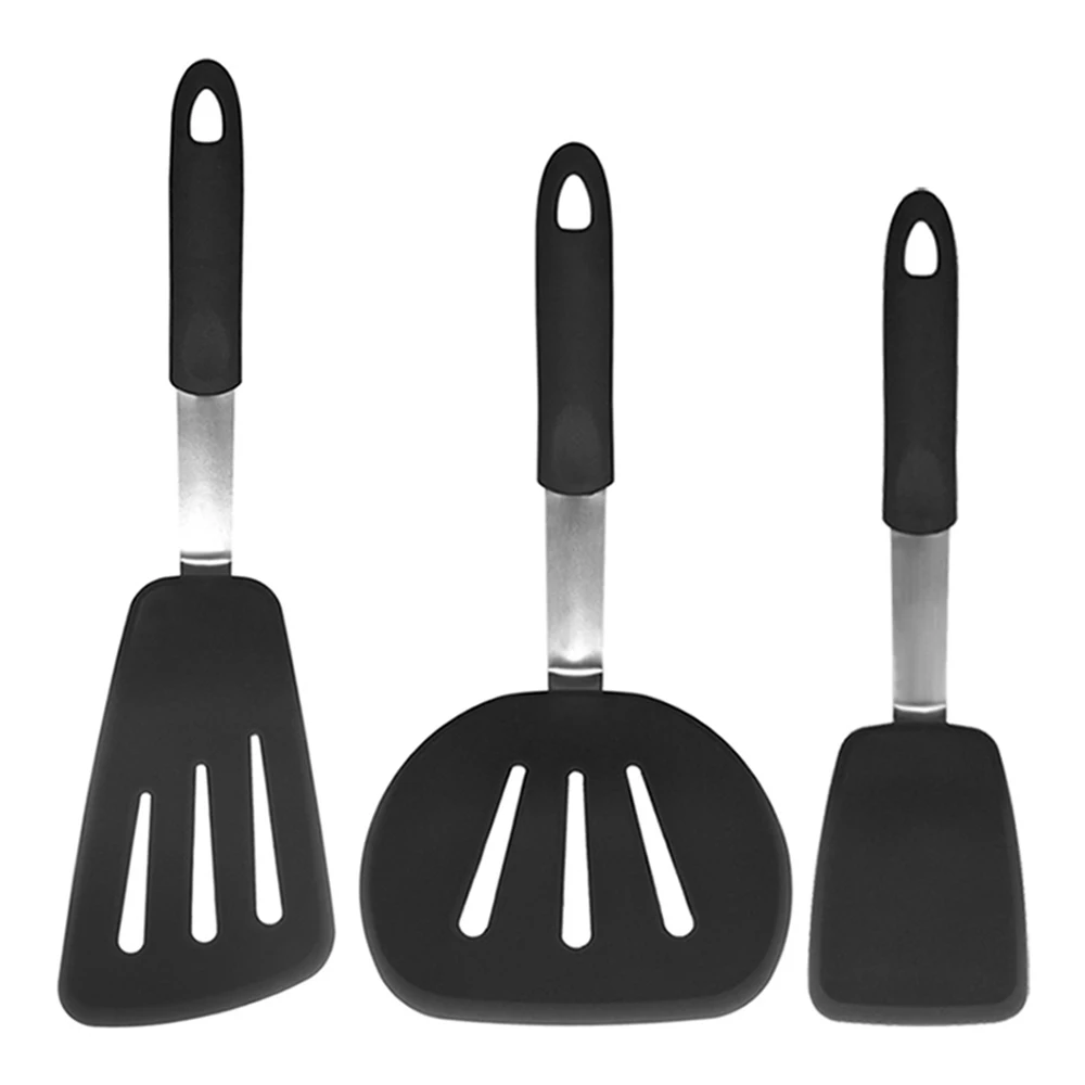 3 шт. силиконовые яйца турнеры Блинные ласты кухонные лопатки набор кухонной