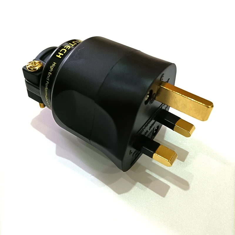 Fidelidade de Áudio Sistema de Som Alta Faça Você Mesmo Oi-end Acústico Power en Plugue Elétrico 3 Pinos Britânico Plug Fusível Conector Reino Unido Cabo ac 1 Pçs