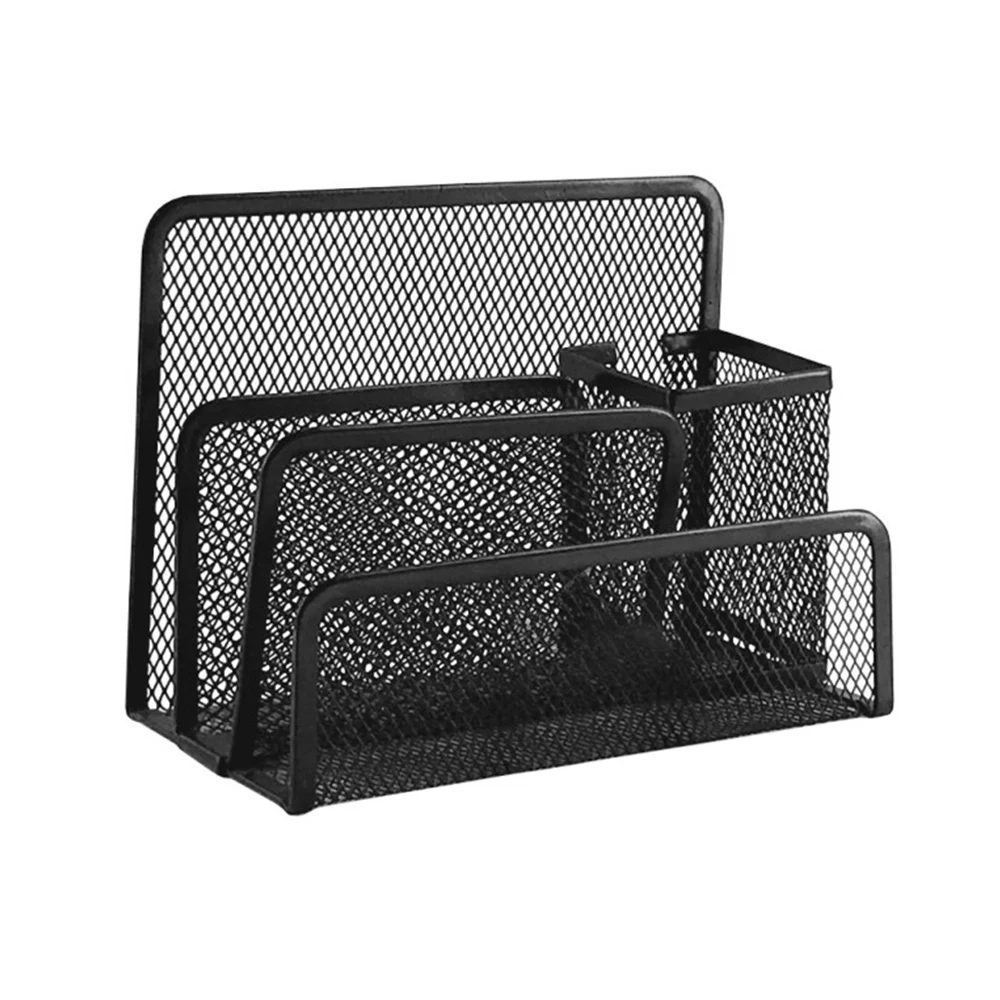 Практичный сортировщик документов хранилище из металлической сетки Настольный