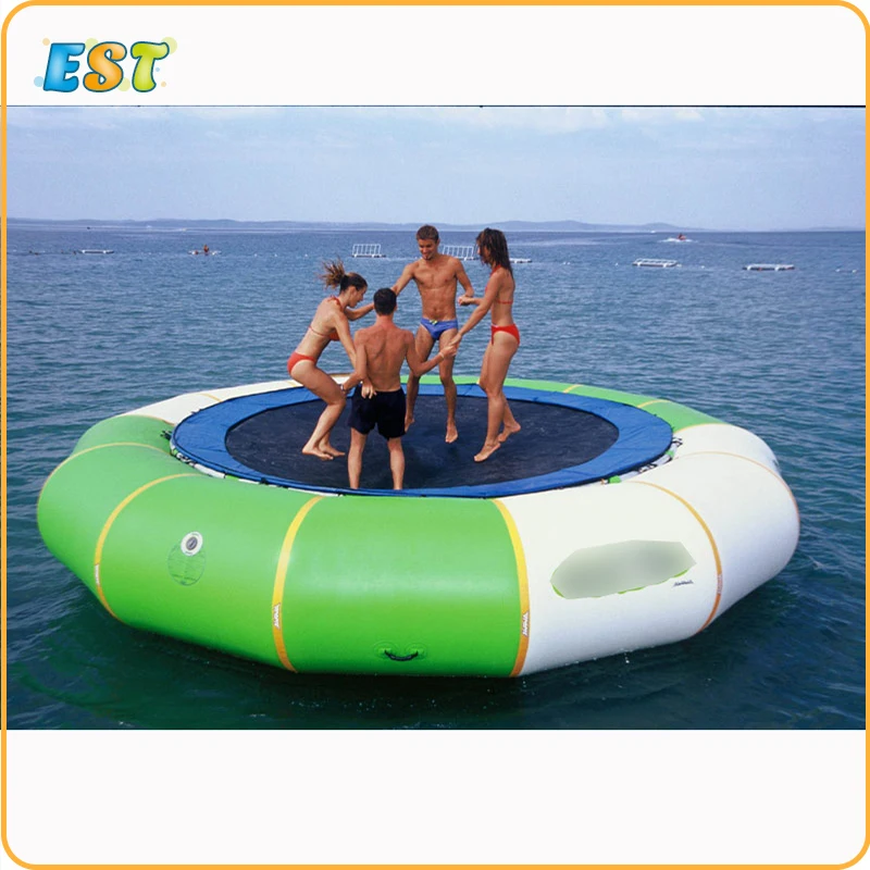 Надувной батут диаметром 5 м для парка аттракционов надувной водный летнего