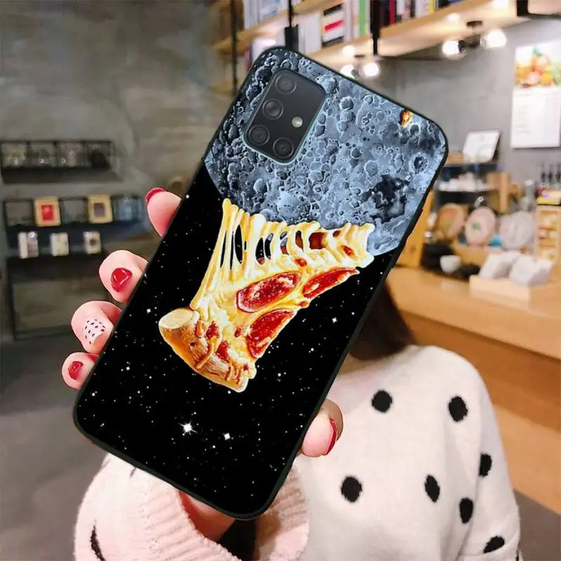 CUTEWANAN вкусная еда пиццы черный мягкий термополиуретановый Чехол для мобильного