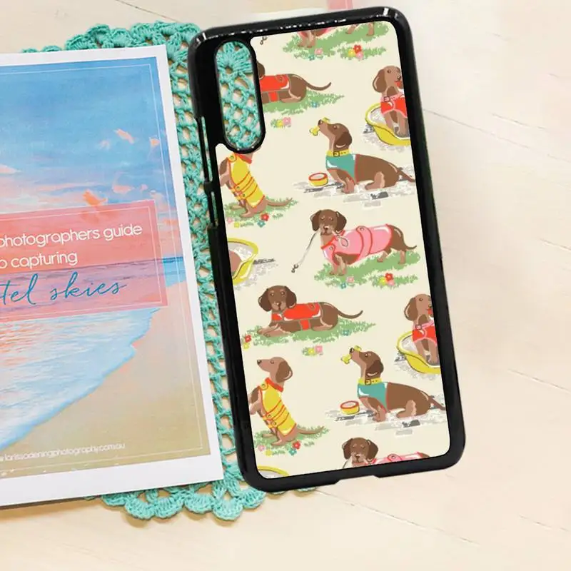 

Cartoon Dachshund Dog Cute animal Phone Case PC for iPhone 11 12 pro XS MAX 8 7 6 6S Plus X 5S SE 2020 XR
