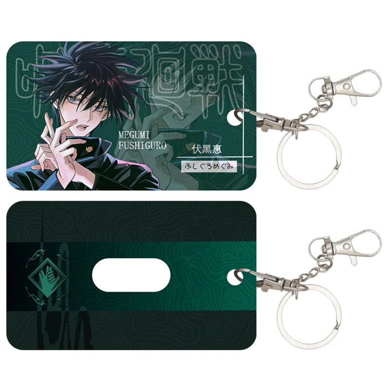 

Anime Jujutsu Kaisen ABS Bus Bank Card Holder Student Keychain Card Case Cosplay Cover Pendant Prop Decor Xmas Gifts