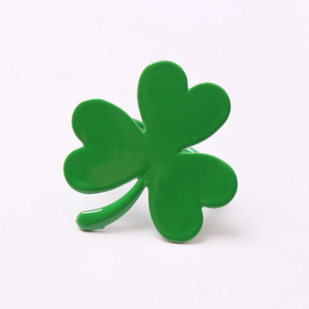 

6PCS/metal green lucky clover napkin ring table decoration holiday banquet wedding banquet hotel family gathering accessories