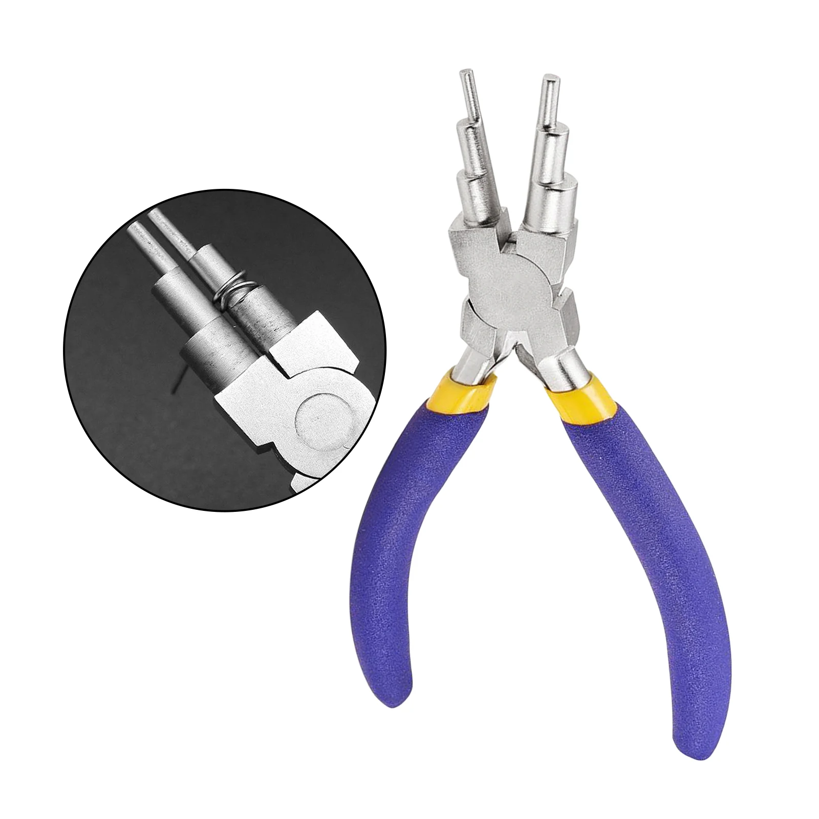 

6 in 1 Pliers Wires Forming Bail Making Looping Shaping Jump Rings 2MM, 3mm, 4mm, 5mm, 7mm, 9mm