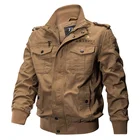 Мужская хлопковая куртка-бомбер, повседневная хлопковая куртка-бомбер, армейская уличная одежда, большие размеры 6XL, Осень-зима 2021