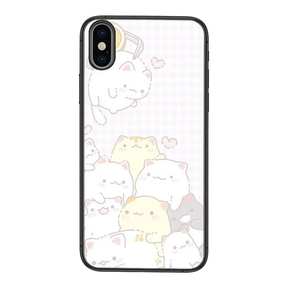 Kawaii Molang мультфильм аниме кот Рисунок для Galaxy Note 20 10 9 8 Lite Pro Ultra M51 M31 M30S A10 A10S A8 A7 A5 J6 J8