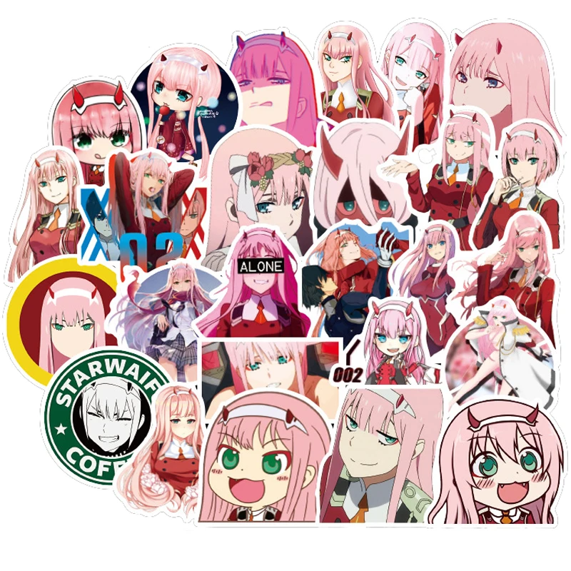 500 шт. аниме DARLING в FRANXX наклейки чемодан для скейтборда гитары детей Классические