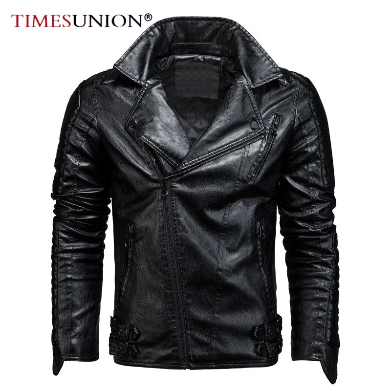 

Мотор кожаная куртка мужчины осень зима добавить хлопок в толстый мотоцикл куртка мужчины винтаж байкер кожаные куртки и пальто
