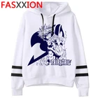 Толстовка унисекс с рисунком японского аниме Феи хвоста, милый мультяшный винтажный свитшот в стиле Харадзюку, уличная одежда, кавайная Толстовка для мужчин и женщин