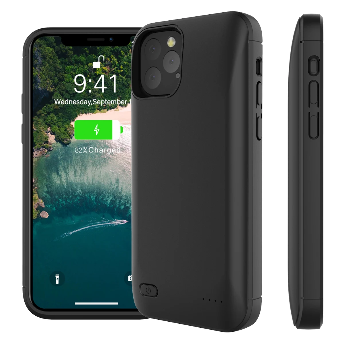 Для iPhone 11 Pro Чехол для аккумулятора 4000 мАч запасная перезаряжаемая Зарядка чехол