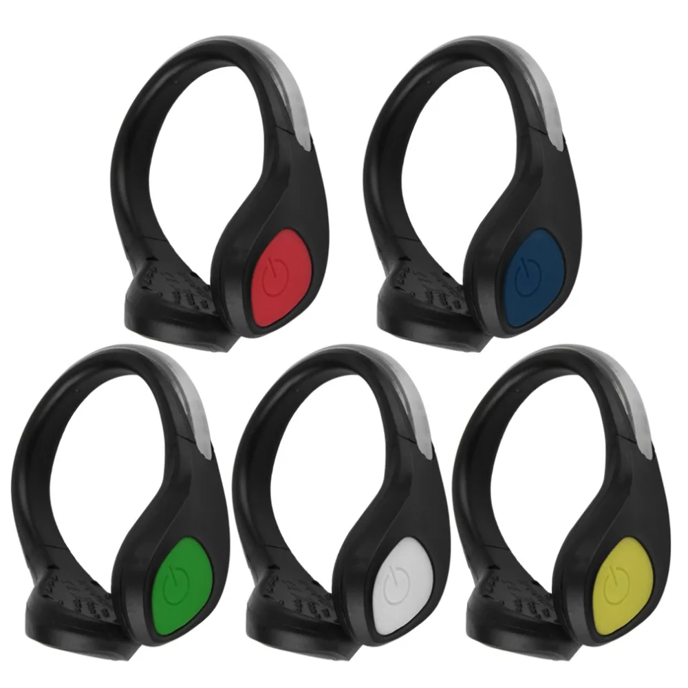 Newest 1Pc Bicycle Lights Bright Luminous LED Shoe bike Light Clip Warning Lamp fits Night Walking Running bike