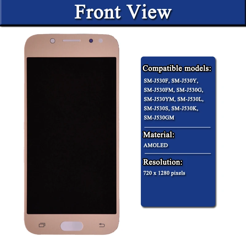 Супер Amoled для Samsung Galaxy J5 2017 J530 J530F ЖК дисплей сенсорный экран дигитайзер сборка Pro