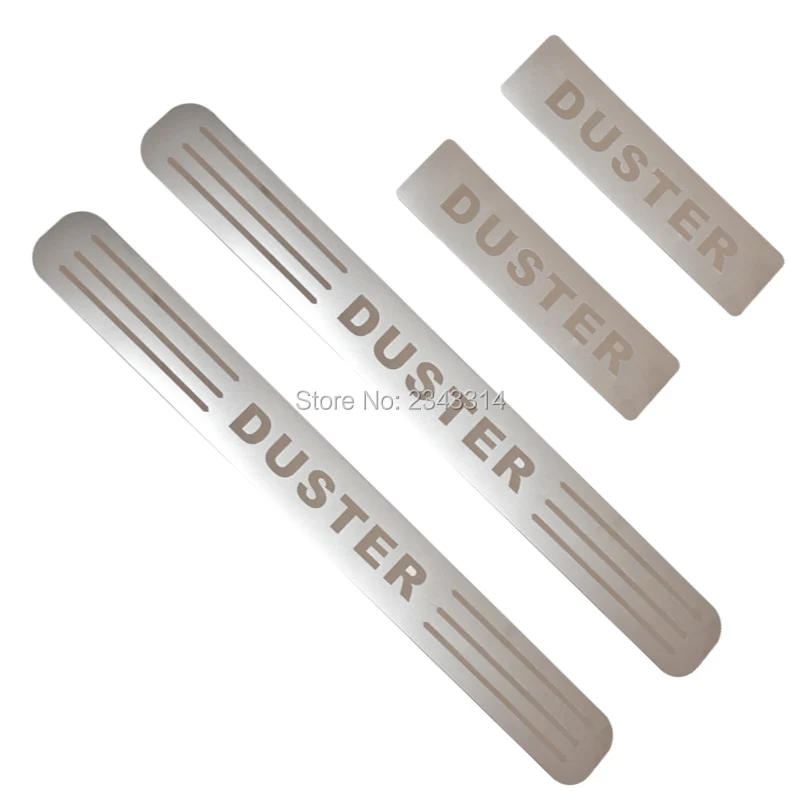 Накладка на порог автомобиля из нержавеющей стали для Renault Dacia Duster 2010 2018 2019|car protector