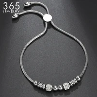 fashion style round snake chain bracelets adjustable stainless steel bracelet for women girls drop shipping party gift