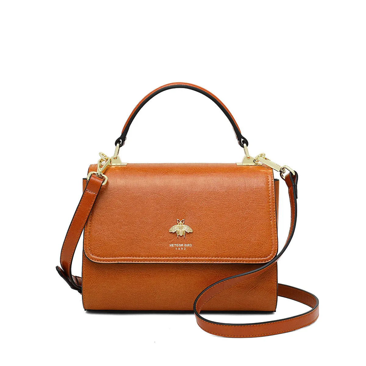 Женская сумка из воловьей кожи в европейском и американском стиле классическая