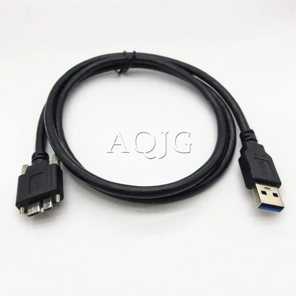 USB 3 0 a b 90 градусов Micro B с фиксирующим винтовым креплением кабель для передачи