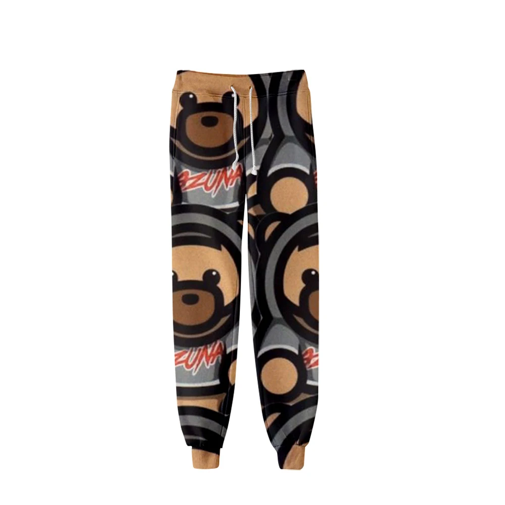 

New OZUNA ENOC Pants Cartoon Bear Print SweatPants Women Men Cotton Soft Pants High Quality Fashion Trousers Unisex Sport Pants