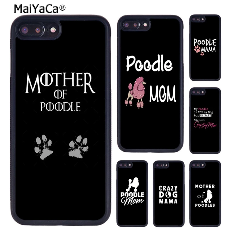 MaiYaCa чехол для телефона с изображением милой матери пуделя собаки iPhone 5 6S 7 8 plus 11 12
