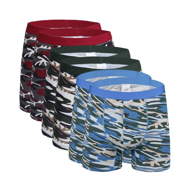 6 Pcs 1145 Mix A34 6 шт./лот, горячее предложение, новая мода, сексуальные Брендовые мужские длинные шорты-боксеры для мужчин, нижнее белье, Mr Underpant, Мужские дышащие боксеры размера плюс, 6XL - Цвет: 6 Pcs 1145 Mix A34
