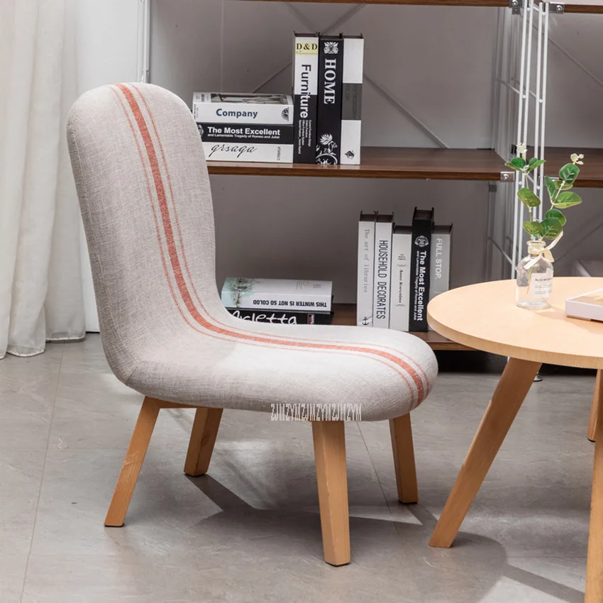 

Solid Wood Stool With Backrest Shoes Changing Stool Modern Soft Seat Cushion Leisure Chair Household Living Room Footstool