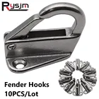 Полированные крючки для лодок из нержавеющей стали, пружинный крючок для крыльев, Парусная подставка, аксессуары для морской яхты