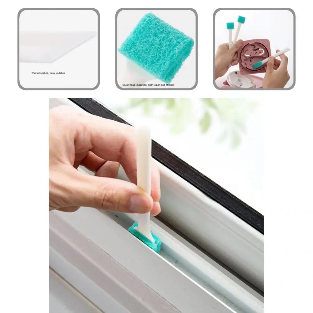 

Портативная щетка для чистки 3 шт./компл. уникальная щетка с плоской головкой многоразовая щетка для чистки с длинной ручкой для дома