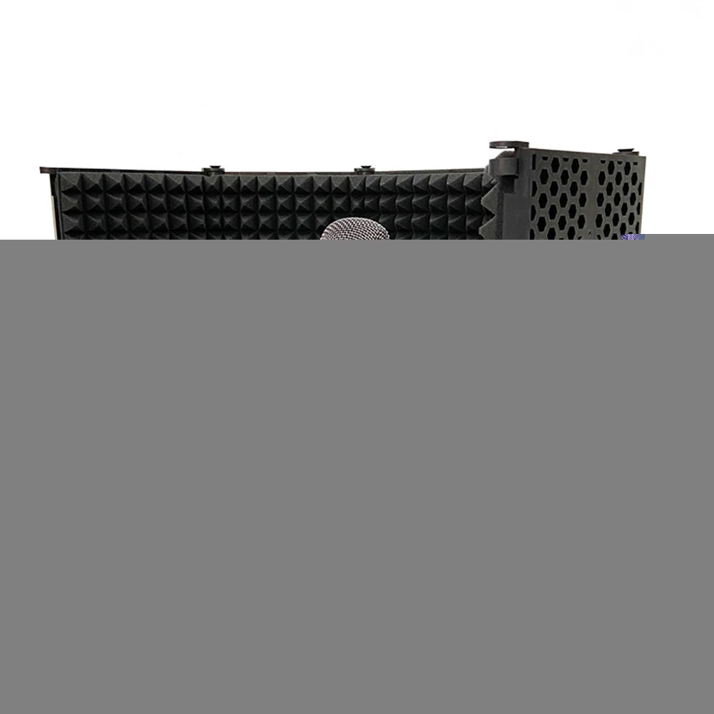 

S5 Microphone Isolation Shield Acoustic 5 Panel Foldable Wind Screen Noise Reduction Studio Recording Foams Microphone