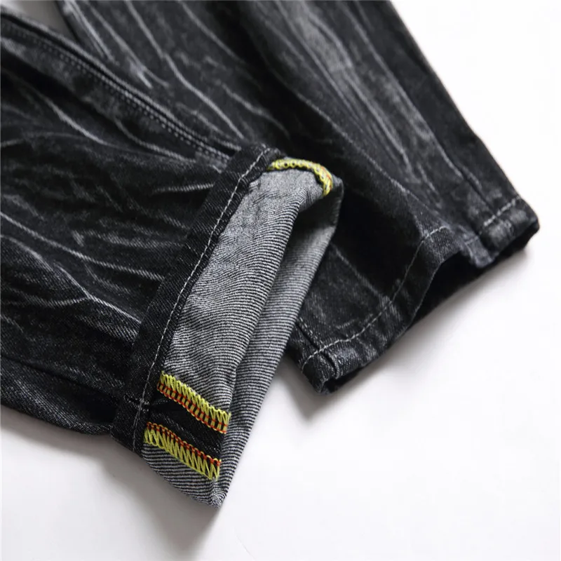 

New Jeans Men High Street Personality Tie Dye Hole Straight Four Seasons Casual Denim Pants Fashion Plus Size Jeans for Men 90s