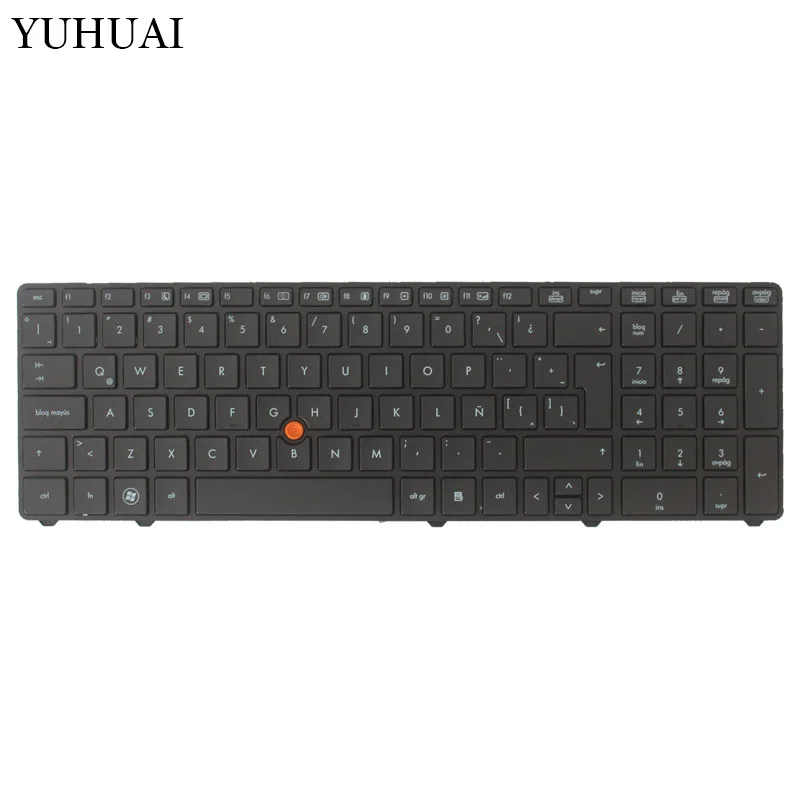Новая латинская Клавиатура для ноутбука hp EliteBook 8760p 8760w 8770p 8770w LA черная клавиатура с каркасом для ноутбука 628514-161 SG-45300-29A