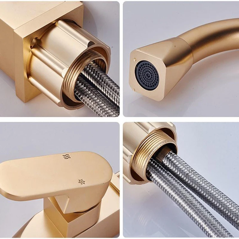 Смеситель для кухонной раковины с одним отверстием цвета розового