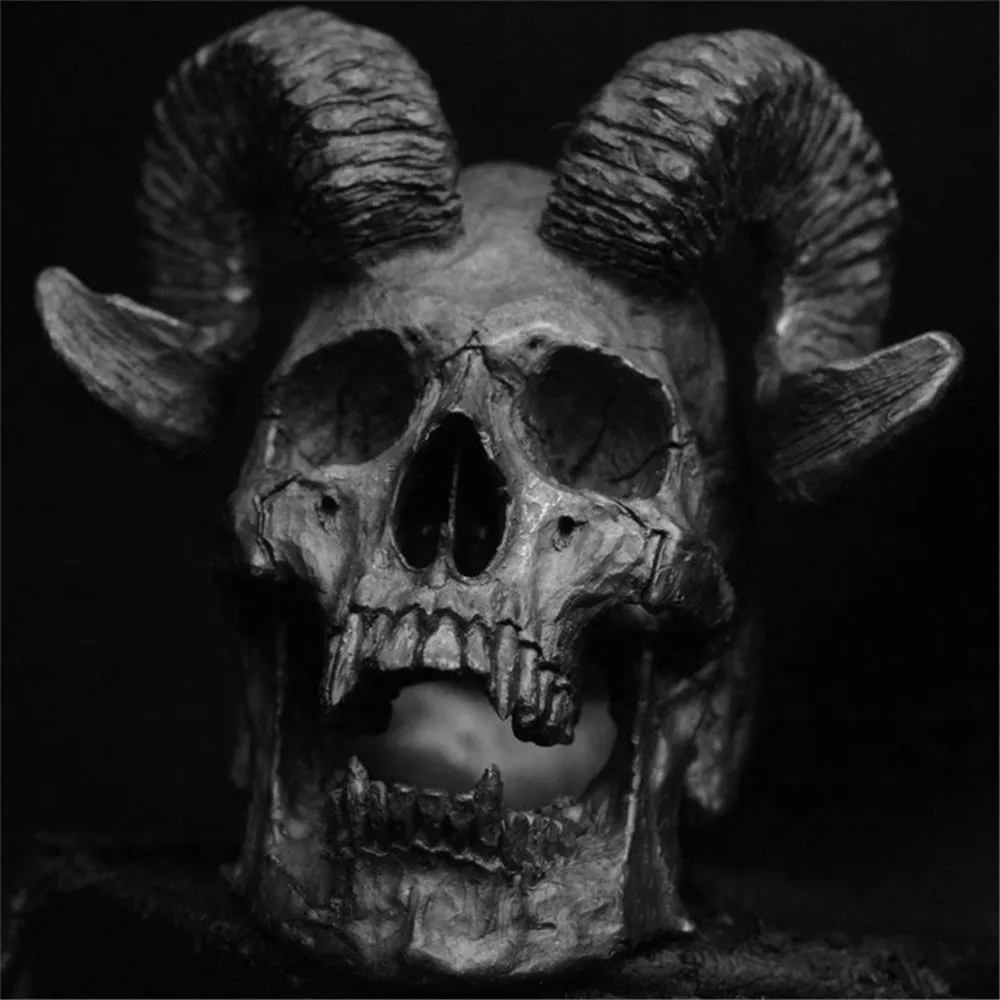 

Fashion Trend Creative Devil Ram Head Skull Domineering Men's Birthday Gift Ring Anniversary Party Party Jewelry Ring Wholesale