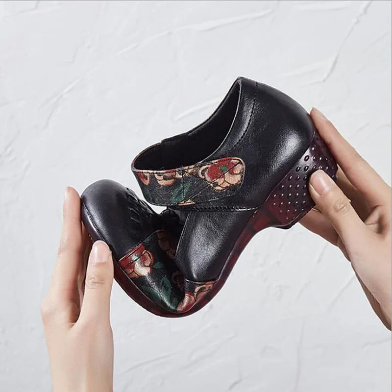 

Women Flats Summer Women Genuine Leather Shoes With Low Heels Slip On Casual Flat Shoes Women Loafers Soft Nurse Ballerina Shoes